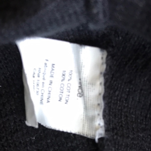 Vince Black Blue Color Block Cotton Sweater Sz M - Picture 5 of 5